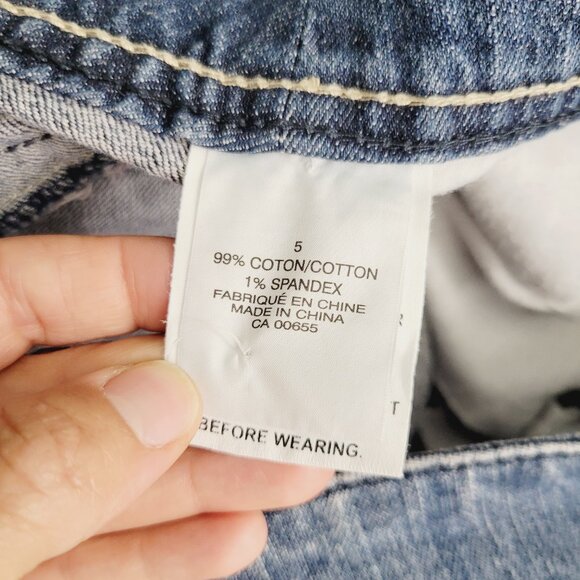 Insider Womens Blue Cotton Pockets Premium Denim Summer Knee Length Skirt Size 5 - Picture 11 of 14